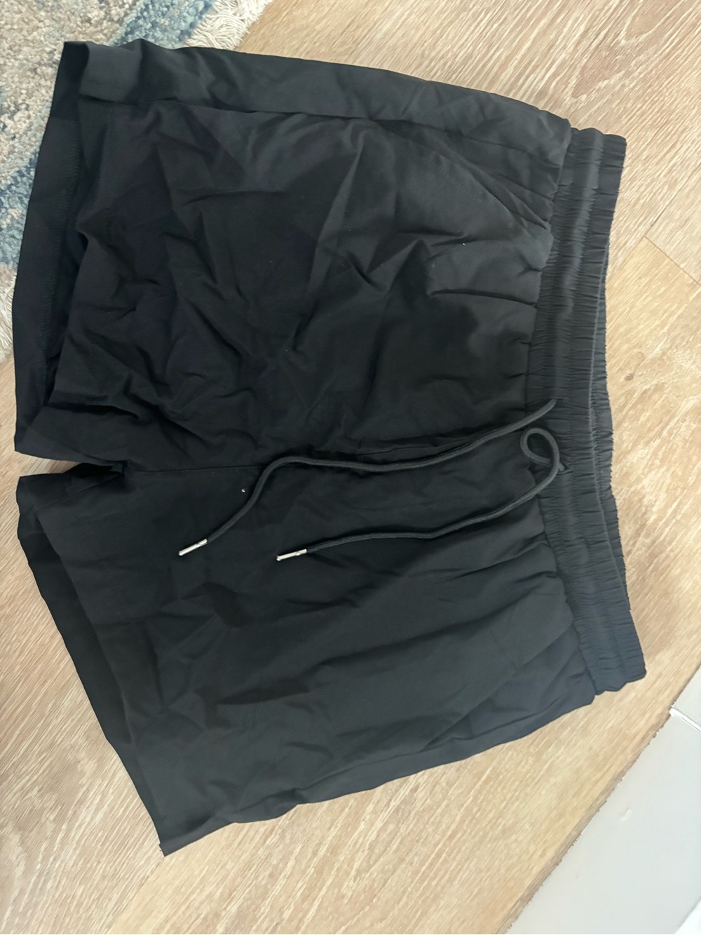 Amazon Men's Black Swim Trunks with Drawstring